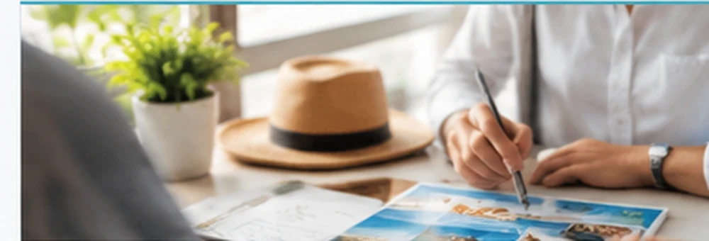 Travel advisor helping with personal vacation planning